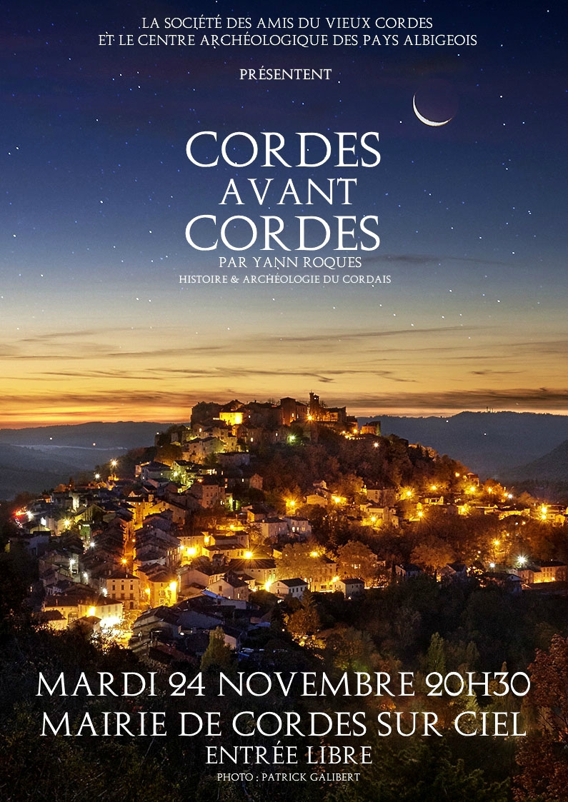 Affiche conférence Cordes avant Cordes
