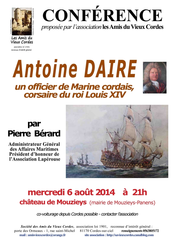 Affiche Conférence Antoine DAIRE